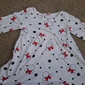 White Disney Minnie Mouse long sleeve blouse